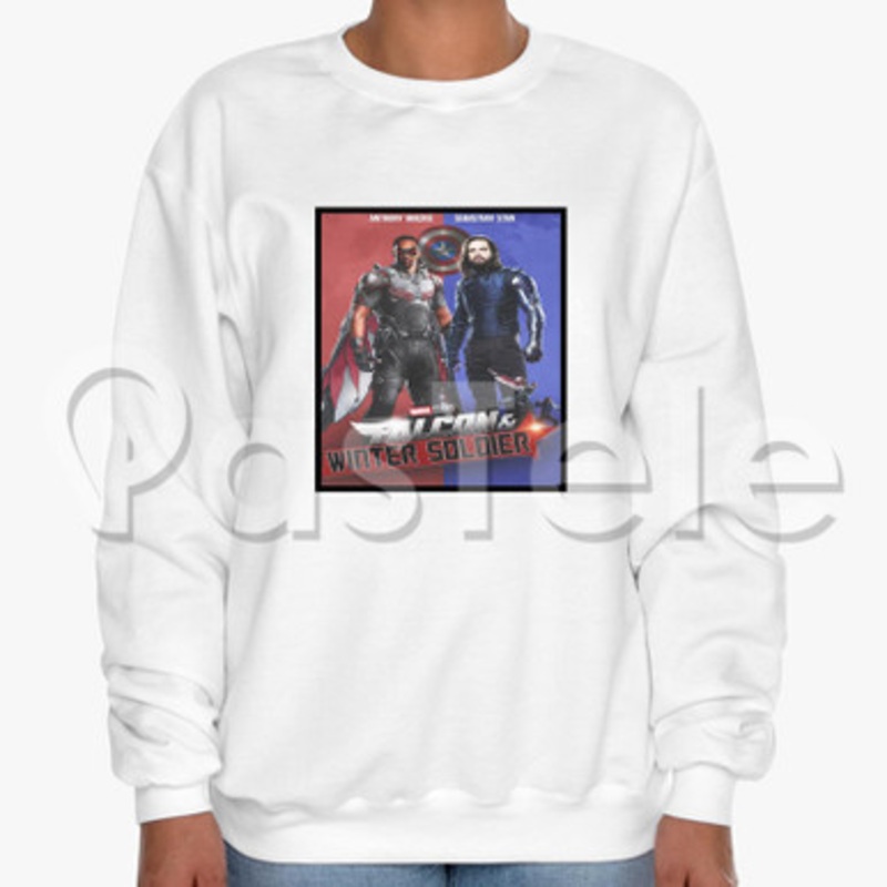 Falcon and Winter Soldier 2 Custom Unisex Crewneck Sweatshirt Cotton Polyester Fabric Cloth