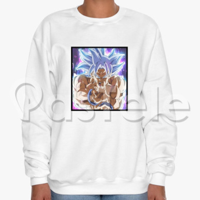 Goku Kamehame Custom Unisex Crewneck Sweatshirt Cotton Polyester Fabric Cloth