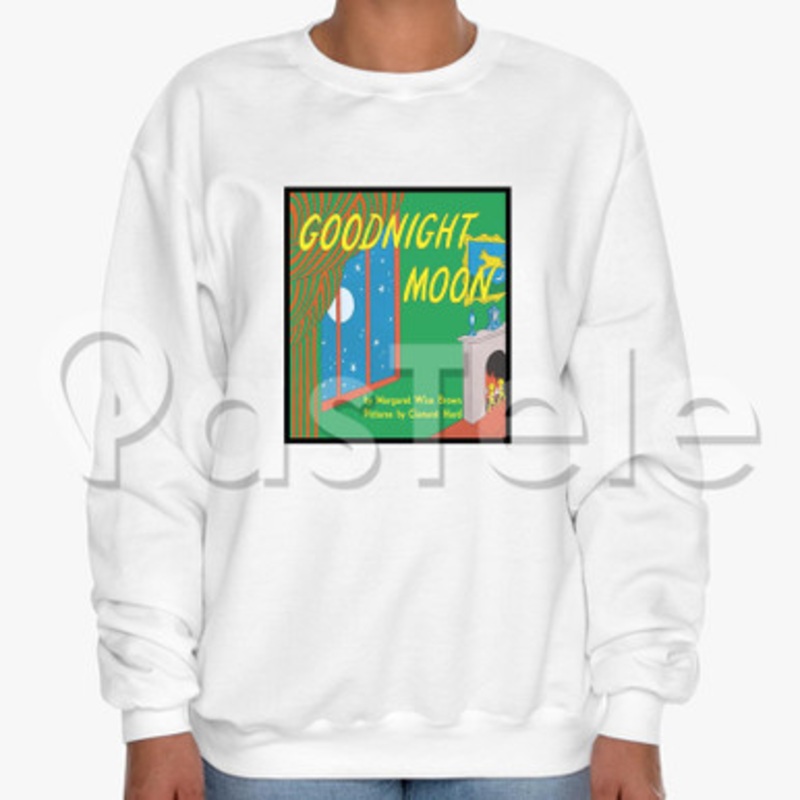 Goodnight Moon Custom Unisex Crewneck Sweatshirt Cotton Polyester Fabric Cloth
