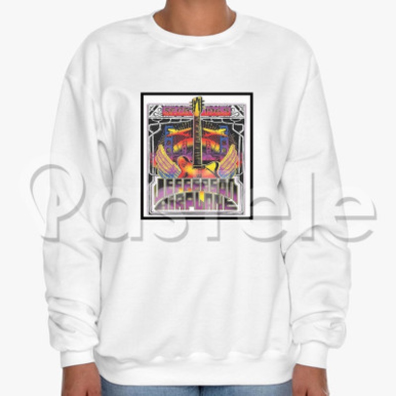 Jefferson Airplane Custom Unisex Crewneck Sweatshirt Cotton Polyester Fabric Cloth