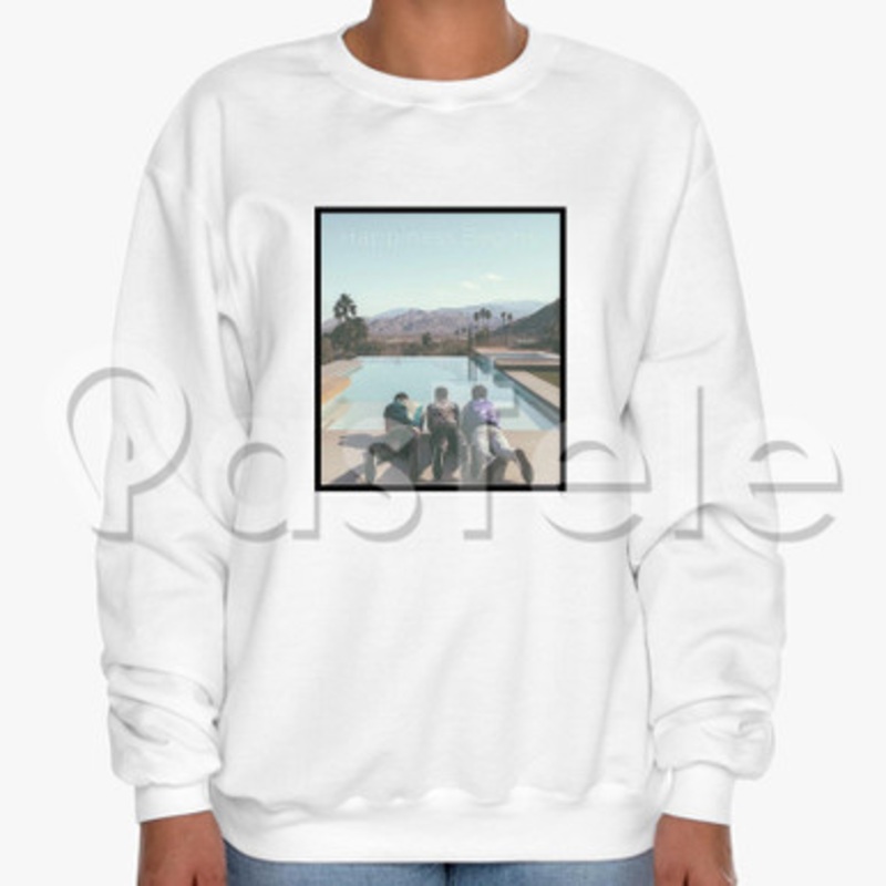 Jonas Brothers Happiness Begins Custom Unisex Crewneck Sweatshirt Cotton Polyester Fabric Cloth