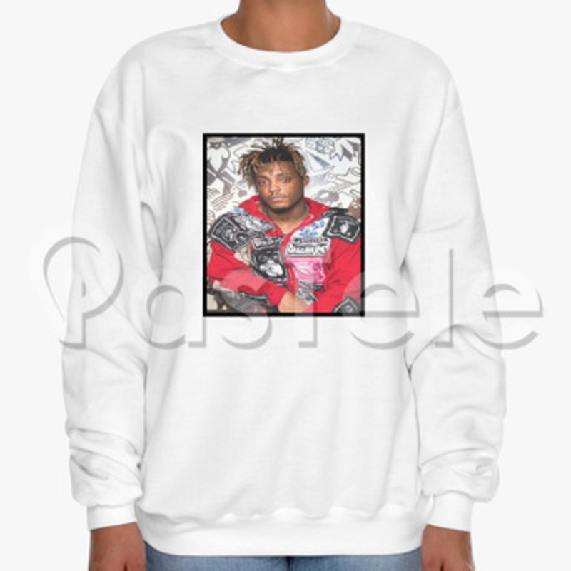 Juice WRLD Music Custom Unisex Crewneck Sweatshirt Cotton Polyester Fabric Cloth