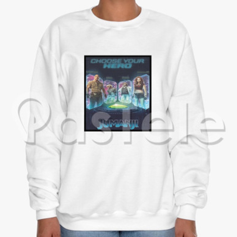 Jumanji 3 Custom Unisex Crewneck Sweatshirt Cotton Polyester Fabric Cloth