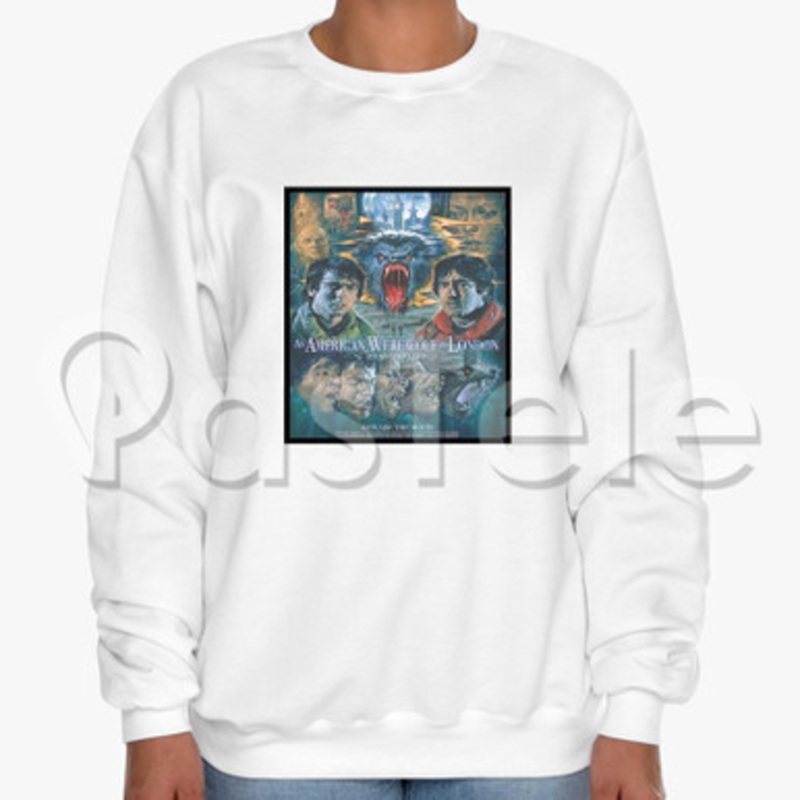 An American Werewolf In Paris Custom Unisex Crewneck Sweatshirt Cotton Polyester Fabric Cloth