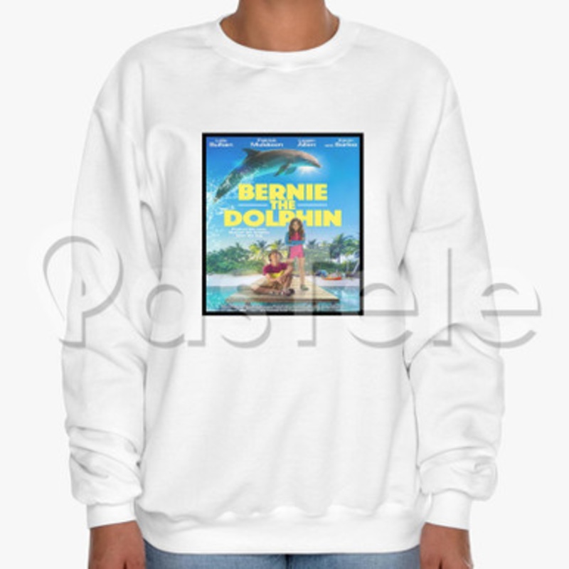 Bernie the Dolphin 2 Custom Unisex Crewneck Sweatshirt Cotton Polyester Fabric Cloth