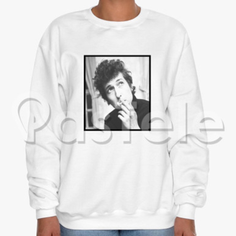 Bob Dylan Custom Unisex Crewneck Sweatshirt Cotton Polyester Fabric Cloth