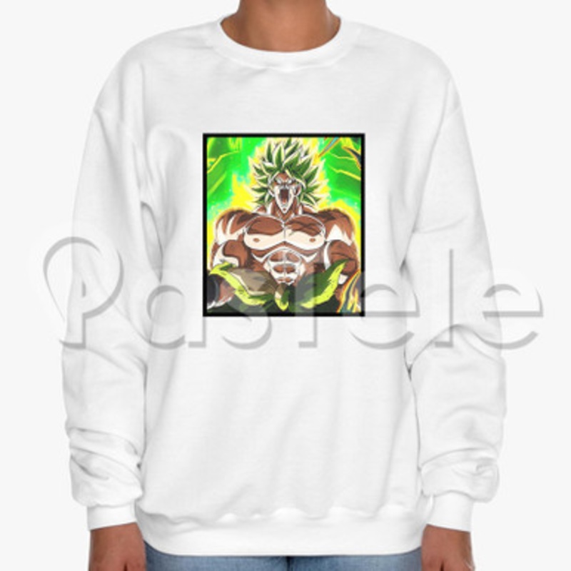 broly dragon ball super Custom Unisex Crewneck Sweatshirt Cotton Polyester Fabric Cloth