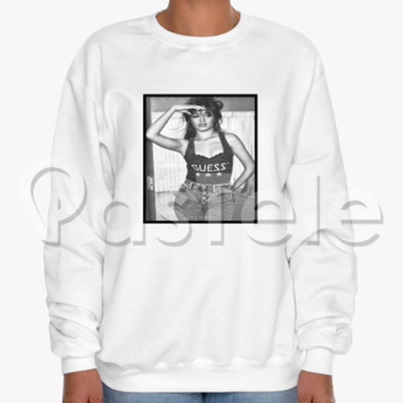 Camila Cabello Custom Unisex Crewneck Sweatshirt Cotton Polyester Fabric Cloth