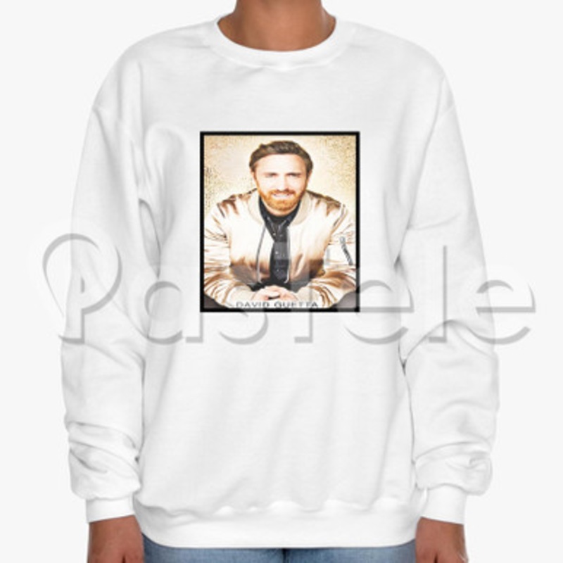 David Guetta Custom Unisex Crewneck Sweatshirt Cotton Polyester Fabric Cloth