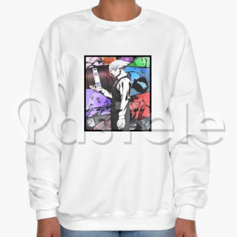 Death Parade Custom Unisex Crewneck Sweatshirt Cotton Polyester Fabric Cloth