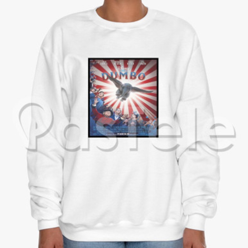 Disney Dumbo Live Action Custom Unisex Crewneck Sweatshirt Cotton Polyester Fabric Cloth