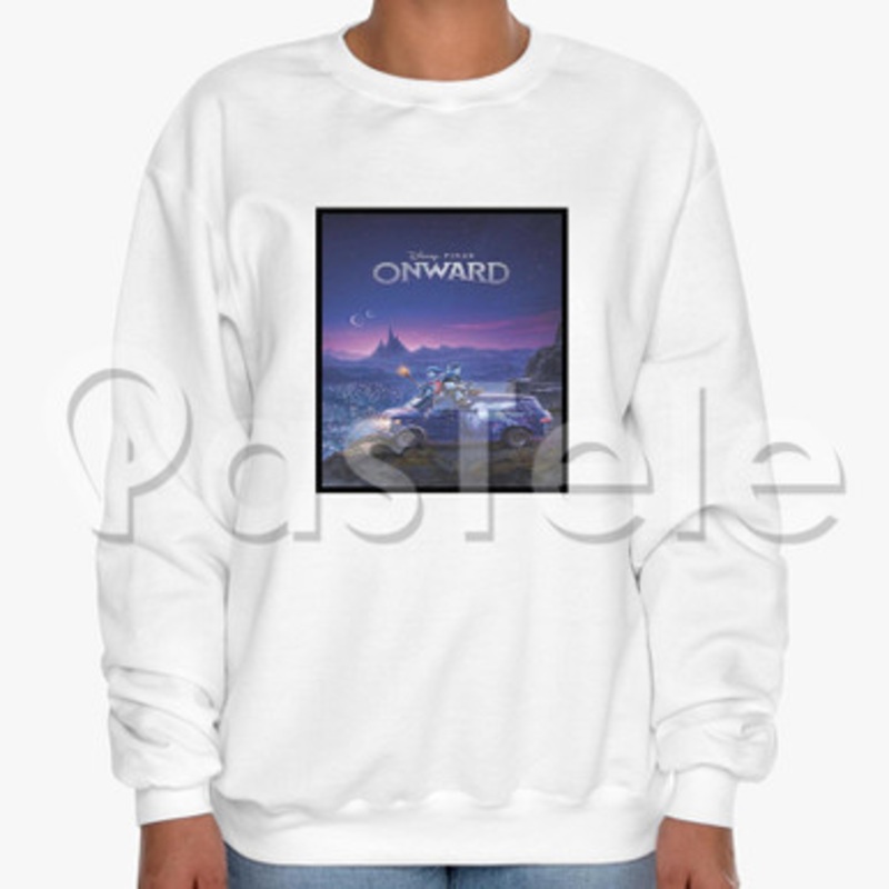 Disney Pixar Onward Custom Unisex Crewneck Sweatshirt Cotton Polyester Fabric Cloth