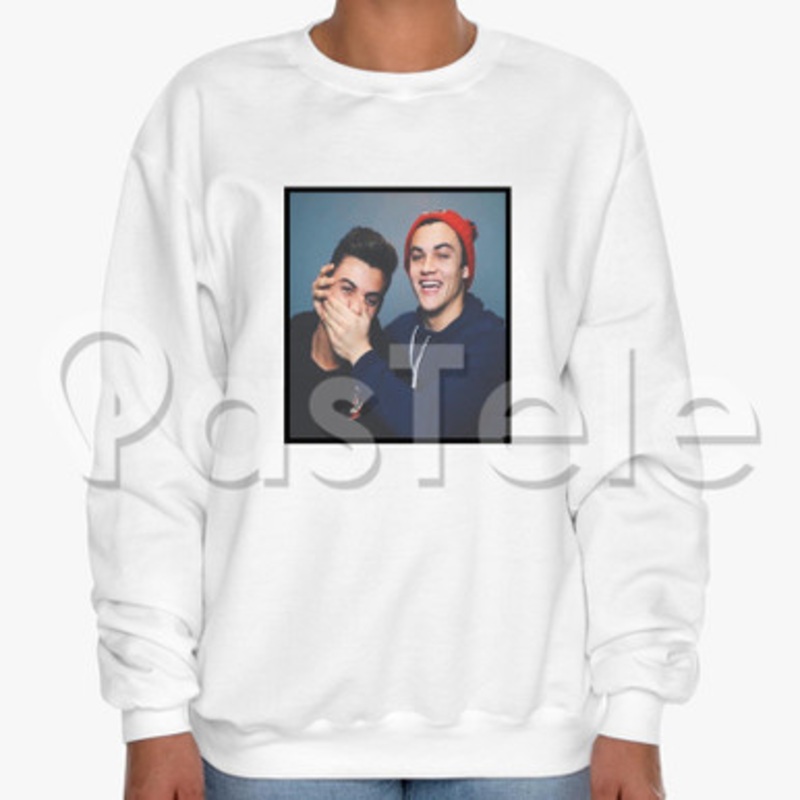 dolan twins Music Custom Unisex Crewneck Sweatshirt Cotton Polyester Fabric Cloth