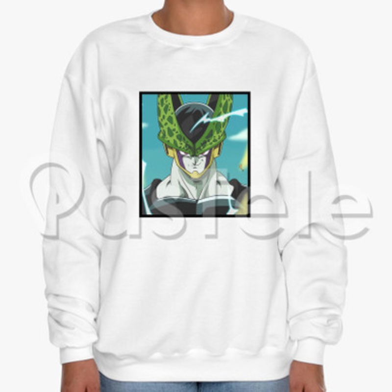 dragonball z cell Custom Unisex Crewneck Sweatshirt Cotton Polyester Fabric Cloth