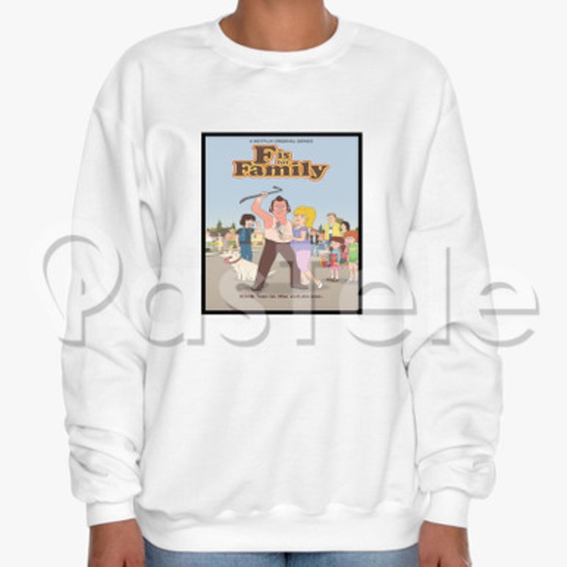 F Is for Family Custom Unisex Crewneck Sweatshirt Cotton Polyester Fabric Cloth