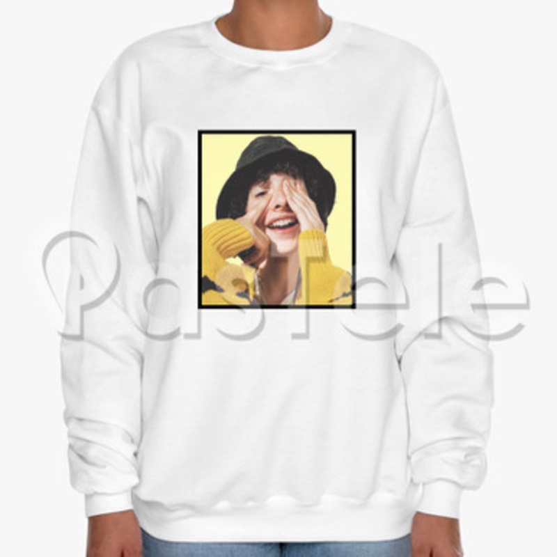 Finn Wolfhard Custom Unisex Crewneck Sweatshirt Cotton Polyester Fabric Cloth