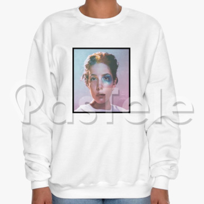 Halsey Manic Custom Unisex Crewneck Sweatshirt Cotton Polyester Fabric Cloth
