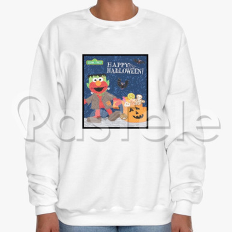 Happy Halloween Custom Unisex Crewneck Sweatshirt Cotton Polyester Fabric Cloth