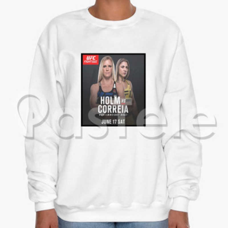 Holly Holm vs Bethe Correia Custom Unisex Crewneck Sweatshirt Cotton Polyester Fabric Cloth
