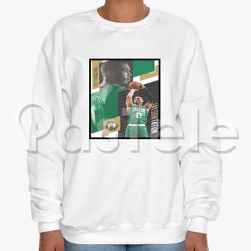 Jayson Tatum Boston Celtics NBA Custom Unisex Crewneck Sweatshirt Cotton Polyester Fabric Cloth