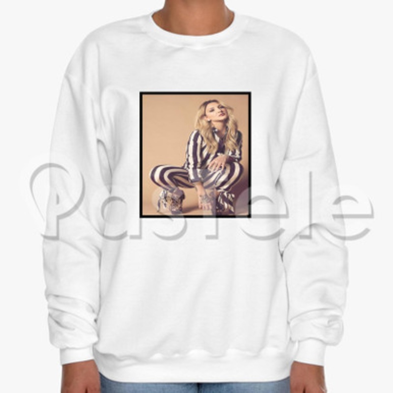 Julia Michaels Photo Custom Unisex Crewneck Sweatshirt Cotton Polyester Fabric Cloth