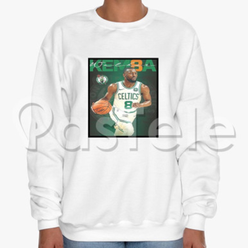 Kemba Walker Boston Celtics NBA Custom Unisex Crewneck Sweatshirt Cotton Polyester Fabric Cloth