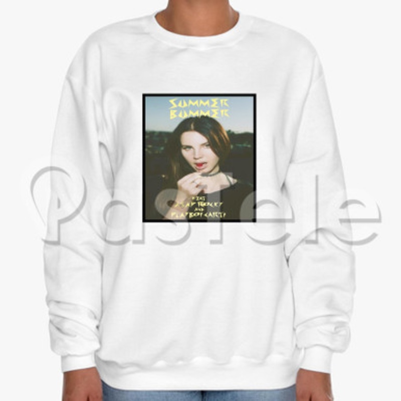 Lana Del Rey Summer Bummer Custom Unisex Crewneck Sweatshirt Cotton Polyester Fabric Cloth