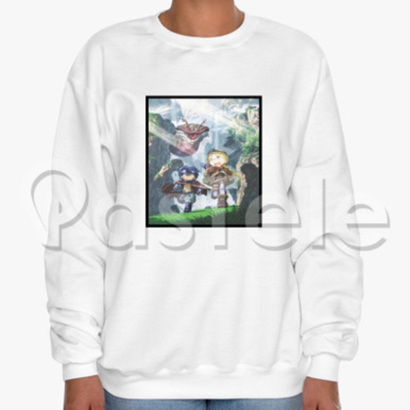Made in Abyss Custom Unisex Crewneck Sweatshirt Cotton Polyester Fabric Cloth