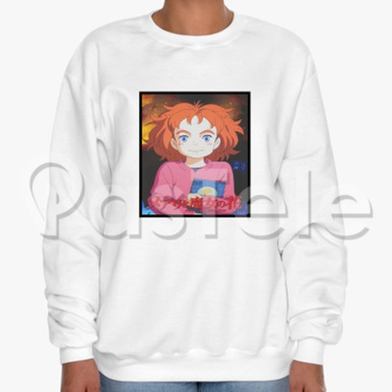 Mary and the Witch s Flower Custom Unisex Crewneck Sweatshirt Cotton Polyester Fabric Cloth