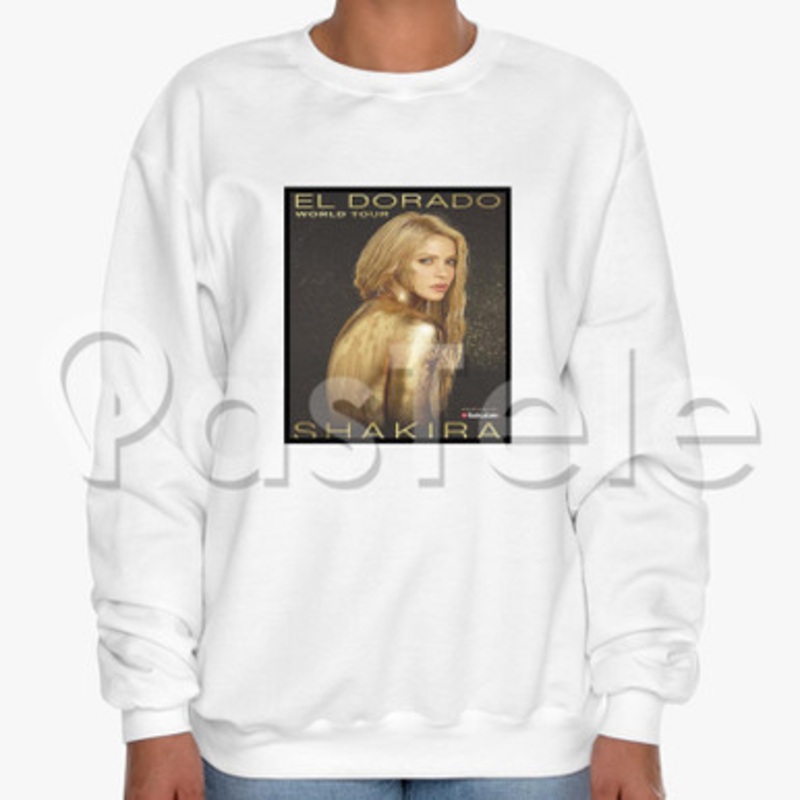 Shakira EL Dorado World Tour Custom Unisex Crewneck Sweatshirt Cotton Polyester Fabric Cloth