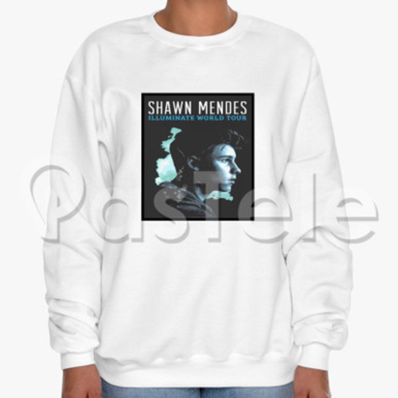 Shawn Mendes Tour Custom Unisex Crewneck Sweatshirt Cotton Polyester Fabric Cloth