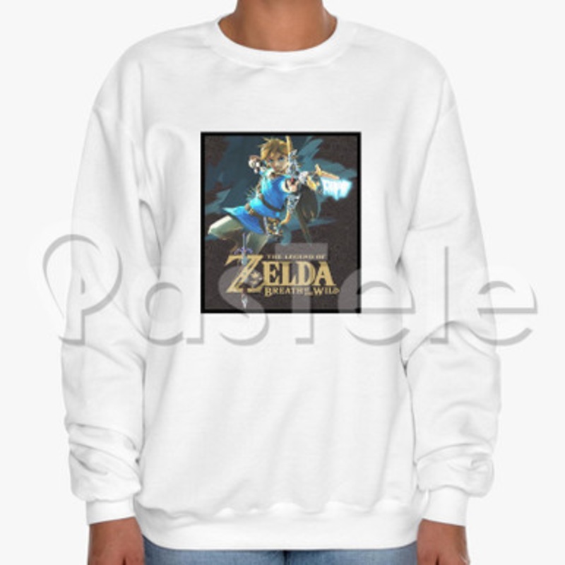 The Legend of Zelda Breath of the Wild Link Custom Unisex Crewneck Sweatshirt Cotton Polyester Fabric Cloth