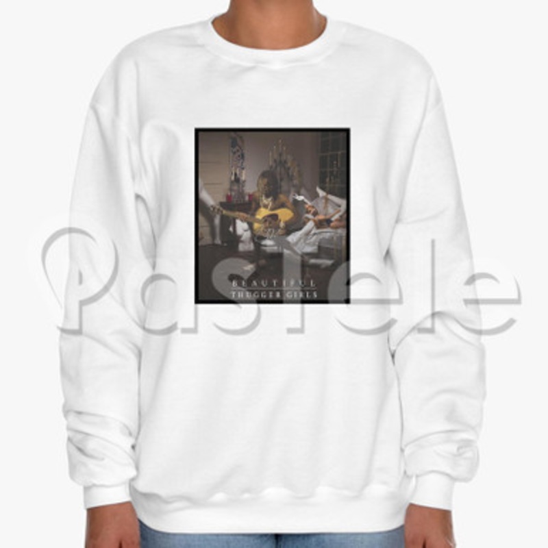 Young Thug Beautiful Thugger Girls Custom Unisex Crewneck Sweatshirt Cotton Polyester Fabric Cloth