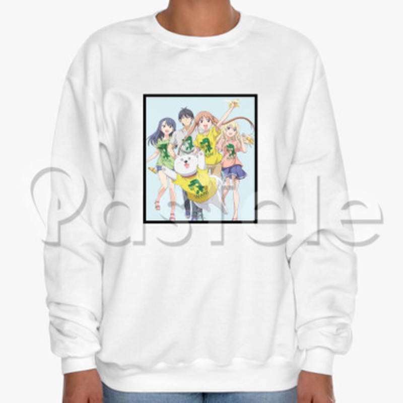 Aho Girl Custom Unisex Crewneck Sweatshirt Cotton Polyester Fabric Cloth