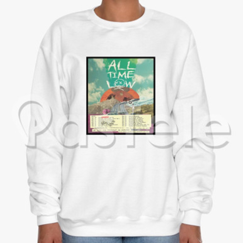 All Time Low Custom Unisex Crewneck Sweatshirt Cotton Polyester Fabric Cloth