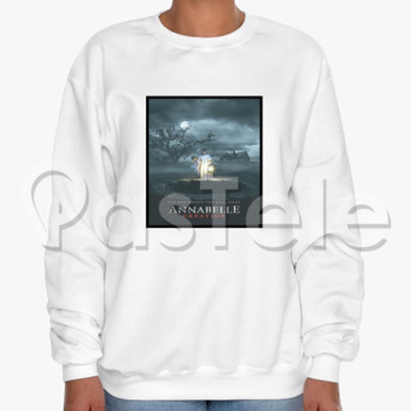 Annabelle Creation Custom Unisex Crewneck Sweatshirt Cotton Polyester Fabric Cloth
