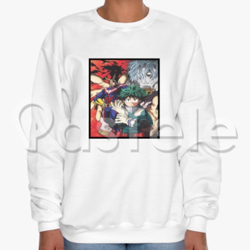 Boku no Hero Academia Season 2 Custom Unisex Crewneck Sweatshirt Cotton Polyester Fabric Cloth