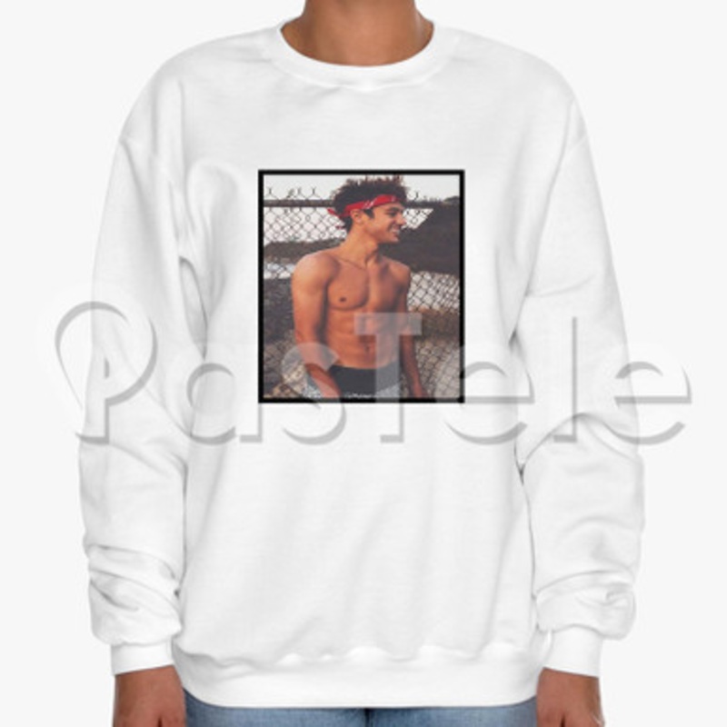 Cameron Dallas Custom Unisex Crewneck Sweatshirt Cotton Polyester Fabric Cloth