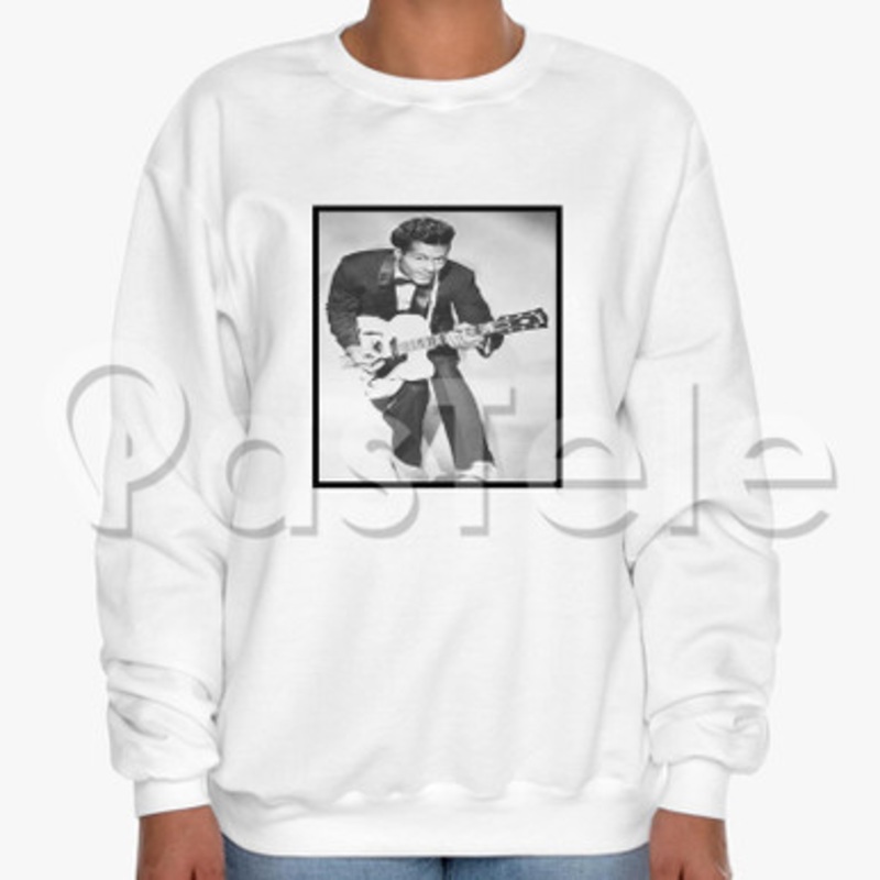 Chuck Berry Custom Unisex Crewneck Sweatshirt Cotton Polyester Fabric Cloth
