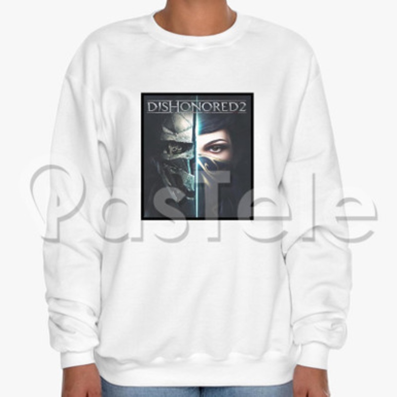Dishonored 2 Custom Unisex Crewneck Sweatshirt Cotton Polyester Fabric Cloth