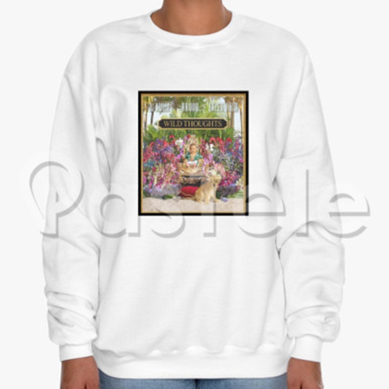 DJ Khaled feat Rihanna Wild Thoughts Custom Unisex Crewneck Sweatshirt Cotton Polyester Fabric Cloth