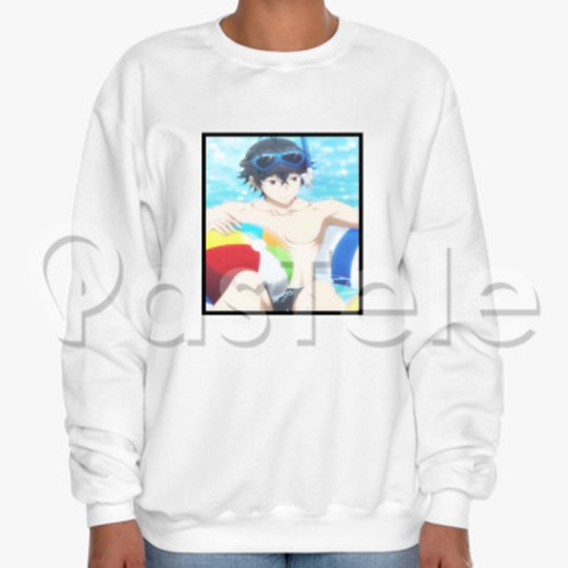 Handa ku Custom Unisex Crewneck Sweatshirt Cotton Polyester Fabric Cloth