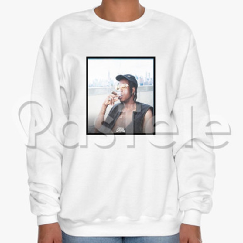 Joey Bada Too Lit Custom Unisex Crewneck Sweatshirt Cotton Polyester Fabric Cloth