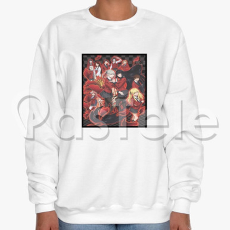 Kakegurui Custom Unisex Crewneck Sweatshirt Cotton Polyester Fabric Cloth