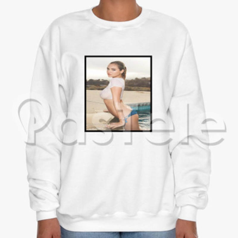 Kate Upton Custom Unisex Crewneck Sweatshirt Cotton Polyester Fabric Cloth