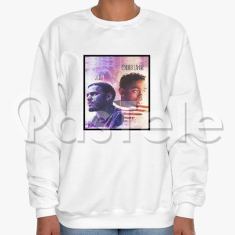 Kendrick Lamar And J Cole Custom Unisex Crewneck Sweatshirt Cotton Polyester Fabric Cloth