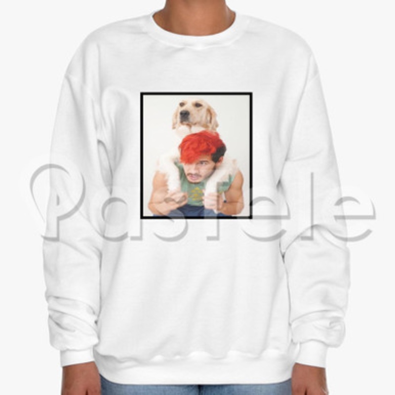 Markiplier Custom Unisex Crewneck Sweatshirt Cotton Polyester Fabric Cloth