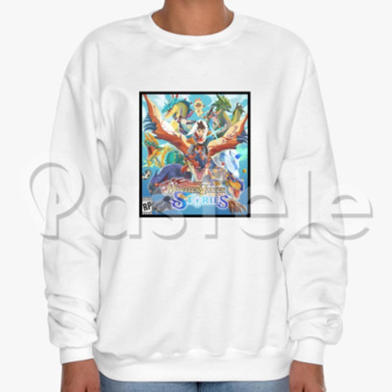 Monster Hunter Stories Ride On Custom Unisex Crewneck Sweatshirt Cotton Polyester Fabric Cloth