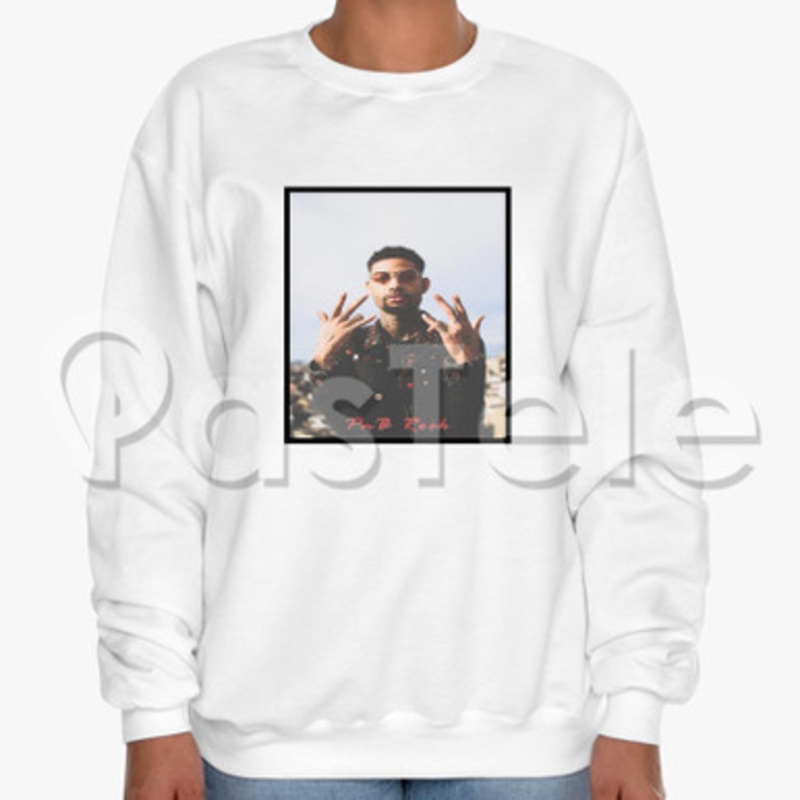 Pn B Rock Custom Unisex Crewneck Sweatshirt Cotton Polyester Fabric Cloth