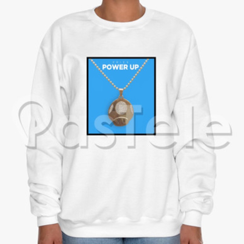 Pries Power Up Custom Unisex Crewneck Sweatshirt Cotton Polyester Fabric Cloth